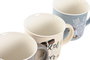 DKD Home Decor Set de Tazas Padre Surtido de 400ml en Porcelana y New Bone