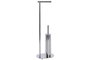 DKD Home Decor Portarrollos de Pie y Escobillero Cromado de Metal