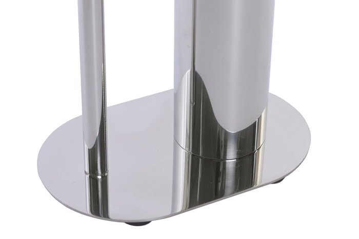 DKD Home Decor Portarrollos de Pie y Escobillero Cromado de Metal