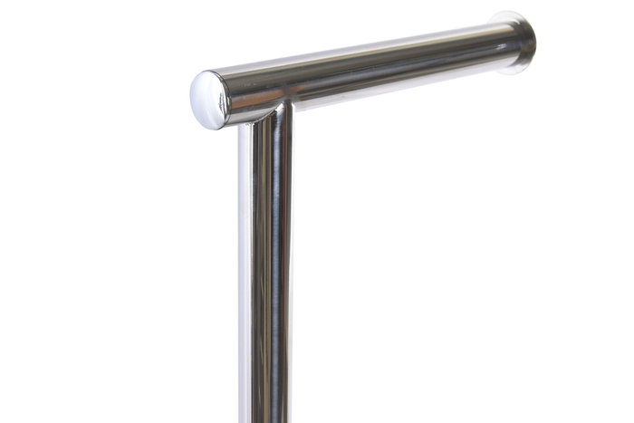 DKD Home Decor Portarrollos de Pie y Escobillero Cromado de Metal