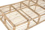 DKD Home Decor Mesa Centro Natural Ratan 110 x 60 x 45 cm