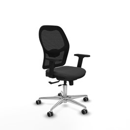 PIQUERAS Y CRESPO Silla de oficina Jorquera con mecanismo Sincro/Traslack Gris oscuro