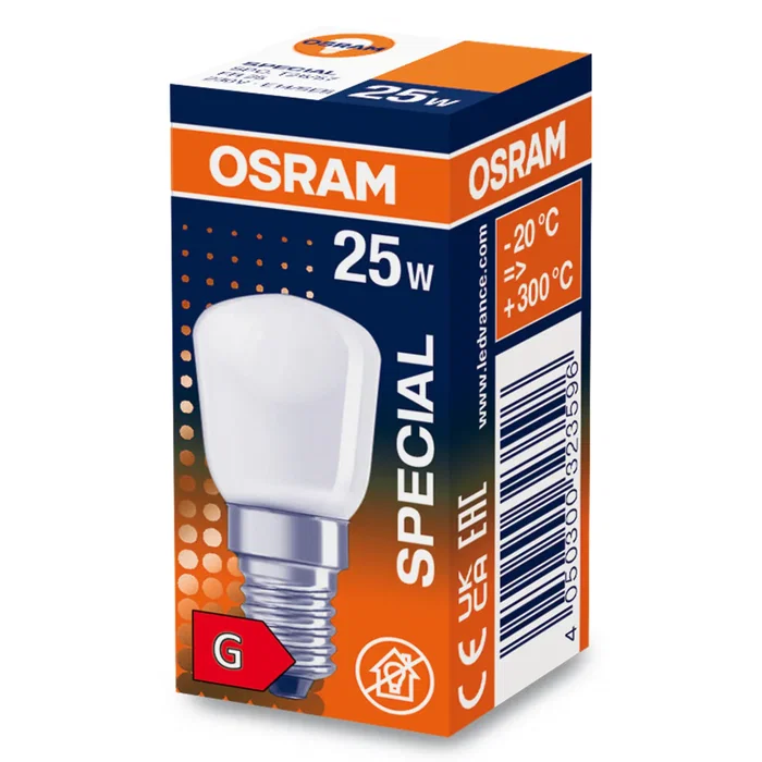 Ledvance Bombilla Incandescente E14 25W 140Lm 2700K Regulable Blanco Muy Cálido LVE-4050300323596