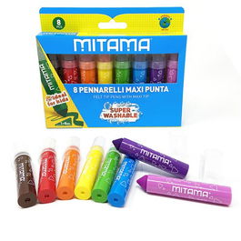 Rotulador Fibra Mitama Maxi Punta Estuche De 8