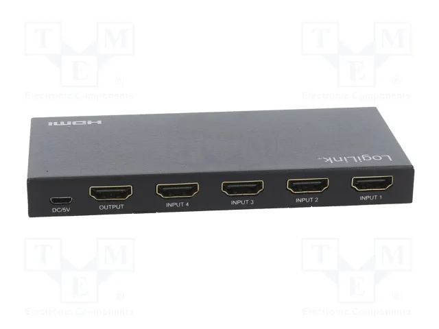 LOGILINK Switch HDMI 2.0 con 4 entradas y mando a distancia LOGILINK Switch HDMI 2.0 con 4 entradas y mando a distancia