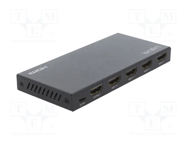 LOGILINK Switch HDMI 2.0 con 4 entradas y mando a distancia LOGILINK Switch HDMI 2.0 con 4 entradas y mando a distancia