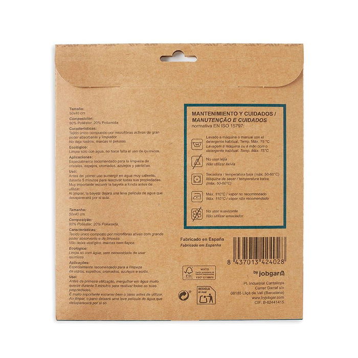 Ecolimpia Bayeta Especial Baños Microfibra Azul 50 x 40 cm Ecolimpia Bayeta Especial Baños Microfibra Azul 50 x 40 cm