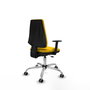 PIQUERAS Y CRESPO Silla de oficina Elche Amarillo con Brazos 1D