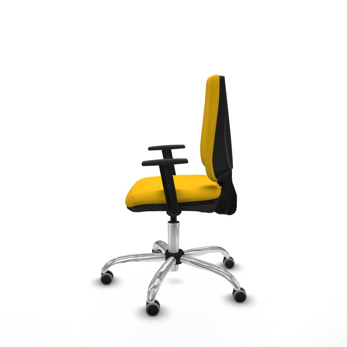 PIQUERAS Y CRESPO Silla de oficina Elche Amarillo con Brazos 1D