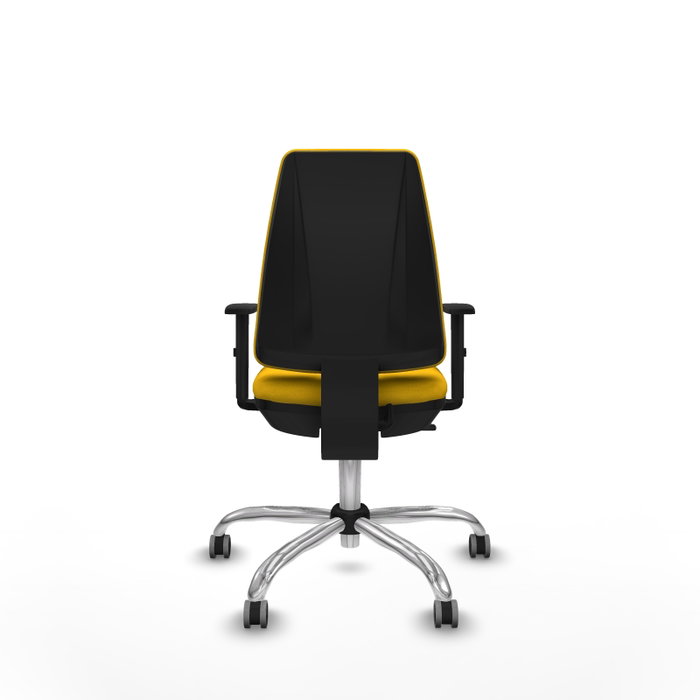PIQUERAS Y CRESPO Silla de oficina Elche Amarillo con Brazos 1D