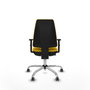 PIQUERAS Y CRESPO Silla de oficina Elche Amarillo con Brazos 1D