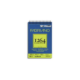Bloc De Dibujo Fabriano 1264 Drawing Con Espiral Grano Natural A5 180G 30H