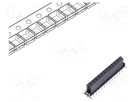 HARTING Conector de datos hembra 12 pines har-flex® Power THT recto