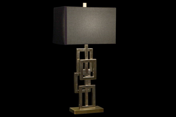 DKD Home Decor Lámpara de sobremesa de metal dorado 38x23x78 cm