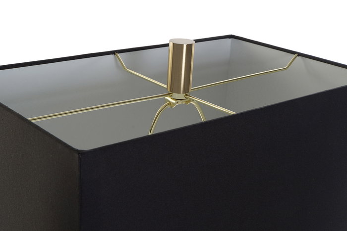 DKD Home Decor Lámpara de sobremesa de metal dorado 38x23x78 cm
