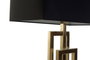 DKD Home Decor Lámpara de sobremesa de metal dorado 38x23x78 cm