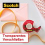 3M Scotch Crystal Abroller 6-1975D 19mm x 7,5m transparente con dispensador