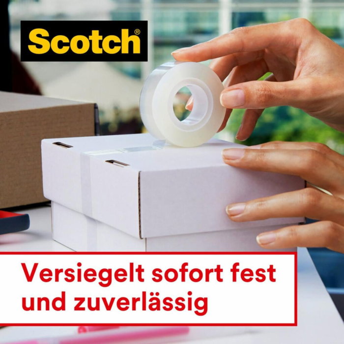 3M Scotch Crystal Abroller 6-1975D 19mm x 7,5m transparente con dispensador 3M Scotch Crystal Abroller 6-1975D 19mm x 7,5m transparente con dispensador