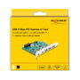 DeLOCK Tarjeta PCI Express x1 USB 3.2 Gen 1 con 3 Puertos Tipo-A, 2 Puertos USB-C Externos y 1 Conector Interno de 19 Pines para PC