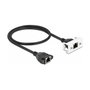 DeLOCK Cable de extensión de red Cat.6A S/FTP RJ45 de 50 cm