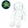 Jemini Conejo de peluche luminoso +/- 30 cm, suave y tranquilizador para niños
