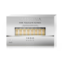 Crescina Follicular Islands 1700, Para la estimulación del crecimiento, Sérum de Tratamiento en Ampollas, Para el cuero cabelludo, Para mujeres, 20 pzs