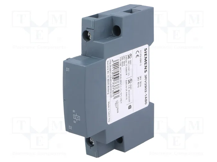 SIEMENS 3RV2902-1AB0 Disyuntor de Tensión Mínima 24V AC Lateral SIEMENS 3RV2902-1AB0 Disyuntor de Tensión Mínima 24V AC Lateral