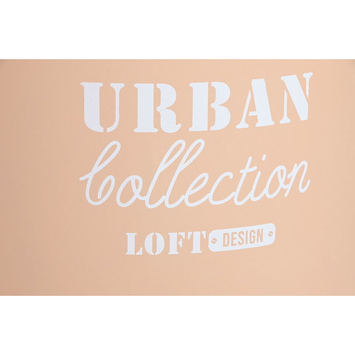 DKD Home Decor Set de 3 Cajas de Metal y PU 40x40x55,5