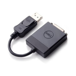 Dell Adaptador de Video DisplayPort a DVI Single-Link 1920 x 1200 24 Pines - Compatible con Monitores, Proyectores y Portátiles