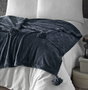 L'essentiel linge de maison Manta Doble Puffy 160 - Antracita 160x200 cm 100% Poliéster Confort Suave y Acogedora