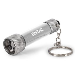 ENTAC Linterna de llavero EFL-5LED-KC-S Plata