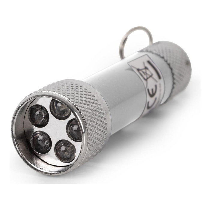ENTAC Linterna de llavero EFL-5LED-KC-S Plata
