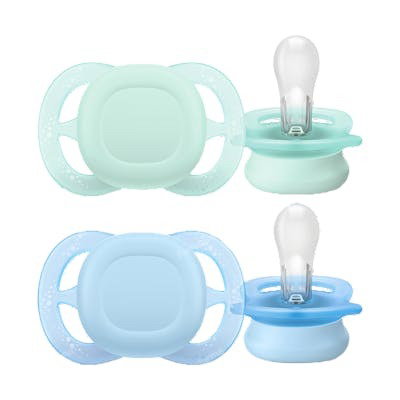 AVENT Chupete Silicona Ultra Start 0-2 Meses Niño Liso 2 Unidades AVENT Chupete Silicona Ultra Start 0-2 Meses Niño Liso 2 Unidades