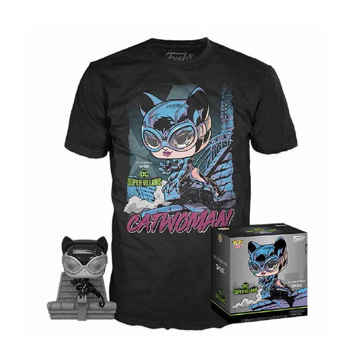 Funko Pop & Tee DC Jim Lee Catwoman con camiseta talla S Funko Pop & Tee DC Jim Lee Catwoman con camiseta talla S