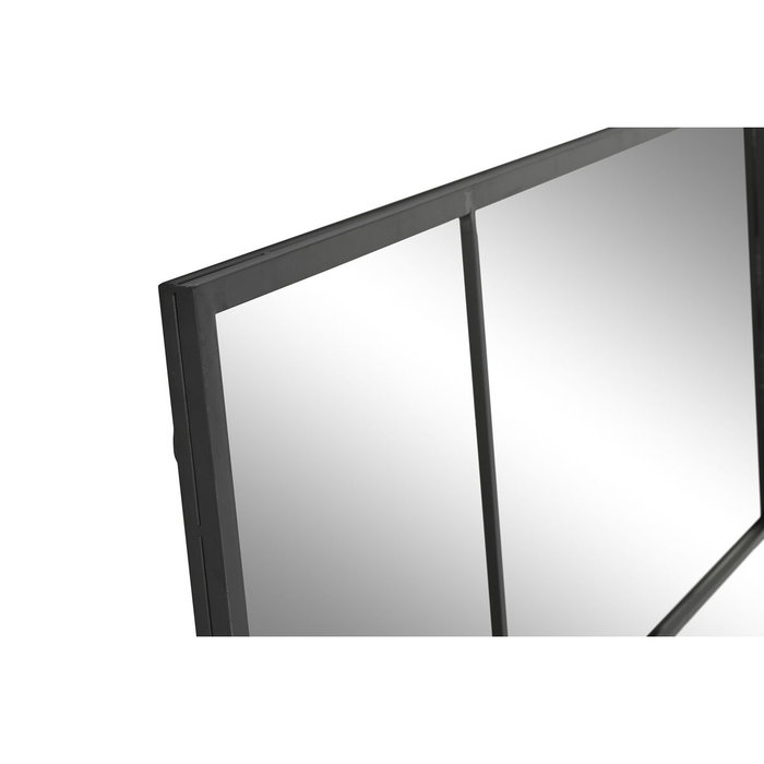 DKD Home Decor Espejo de Hierro y Cristal Negro 90x180 cm DKD Home Decor Espejo de Hierro y Cristal Negro 90x180 cm