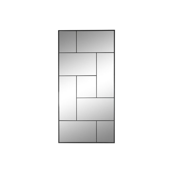 DKD Home Decor Espejo de Hierro y Cristal Negro 90x180 cm DKD Home Decor Espejo de Hierro y Cristal Negro 90x180 cm