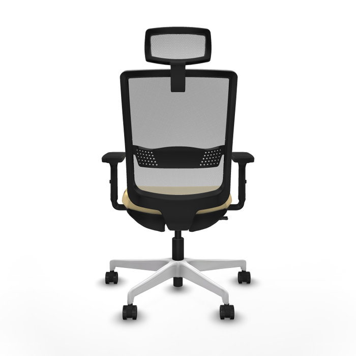 PIQUERAS Y CRESPO Silla de oficina Haches Crema y Gris PIQUERAS Y CRESPO Silla de oficina Haches Crema y Gris