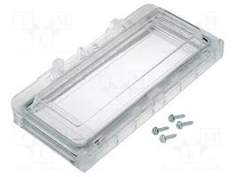 FIBOX Ventanilla de inspección de policarbonato IP54 162x77x25mm