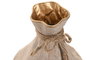 DKD Home Decor Set de 3 Jarrones de Metal y Cuerda Beige