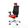 PIQUERAS Y CRESPO Silla de oficina Mardos con mecanismo Sincro/Traslack Naranja oscuro/Negro