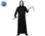 Disfraz Fantasma Halloween para Adulto Hombre con Máscara Calavérica y Túnica Negra Talla XS-S - Poliéster