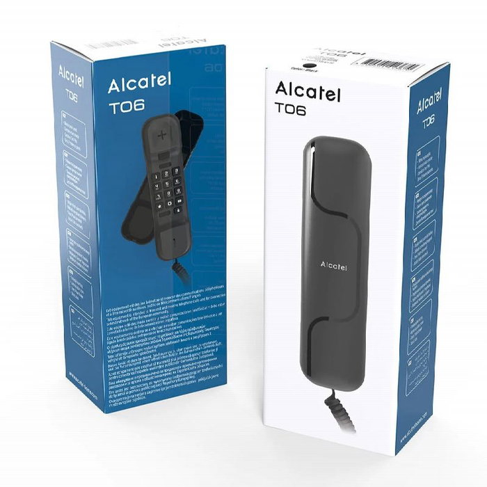 Alcatel T06 Teléfono analógico con cable Negro