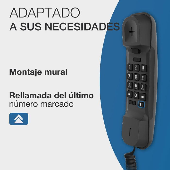 Alcatel T06 Teléfono analógico con cable Negro