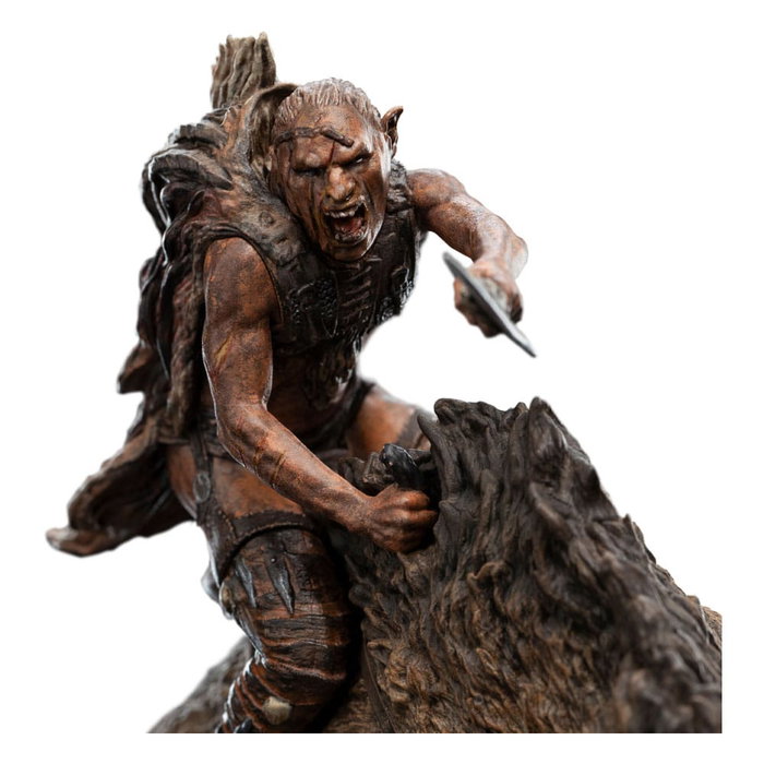 El Señor de los Anillos Estatua Sharkû on Warg 18 cm