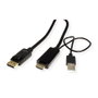 ROLINE Cable HDMI + USB Type-A a DisplayPort 1.2, 3 m