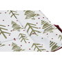 DKD Home Decor Cesta de Algodón Árboles Verde, Blanco, Rojo y Beige
