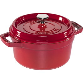 Staub La Cocotte 20cm Redonda, Cereza, Hierro Fundido