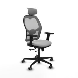 PIQUERAS Y CRESPO Silla de oficina Jorquera Gris con mecanismo Sincro/Traslack