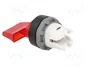 ABB Interruptor Rotativo M3S de 22mm, 3 Posiciones, Rojo