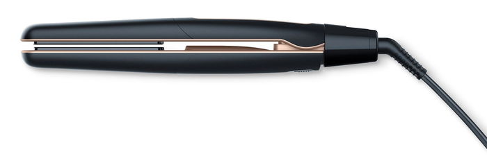 Beurer Plancha de Cabello HS-100 con Función Iónica, Calentamiento Rápido 12s, para Alisar y Ondular, Estilo Profesional